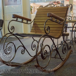 Кованое кресло качалка КК_12
