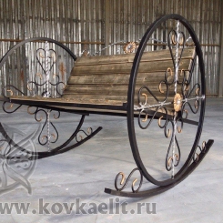 Кованое кресло качалка КК_19