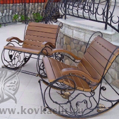 Кованое кресло качалка КК_21