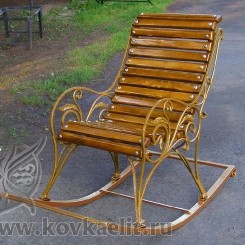 Кованое кресло качалка КК_3