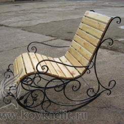 Кованое кресло качалка КК_7