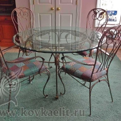 Кованый стол и стулья КСС_2