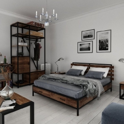 Кованая кровать LOFT_13